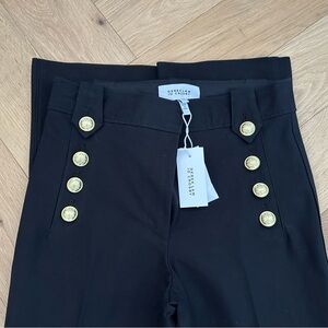 Black Pants with Gold Buttons